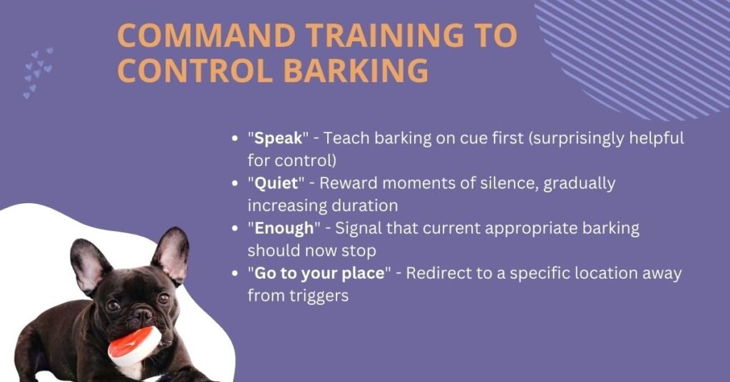 Command Training to Control Barking