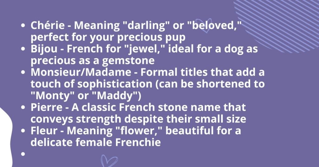 Authentically French Names
